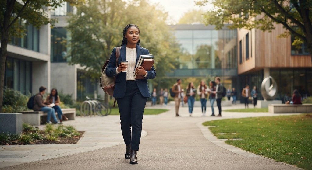 Student preparing for study abroad